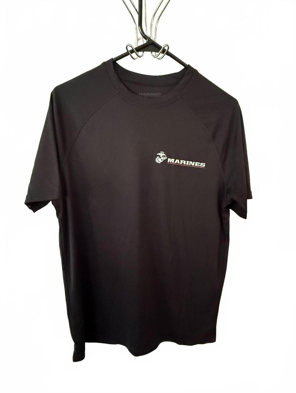 Marines Black Performance T-Shirt Pain Is Weakness Slogan Size Small